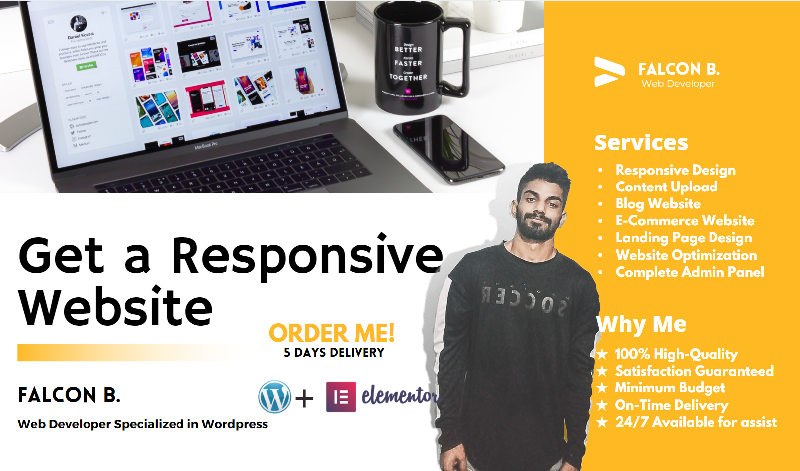 I will create a responsive wordpress website or landing page